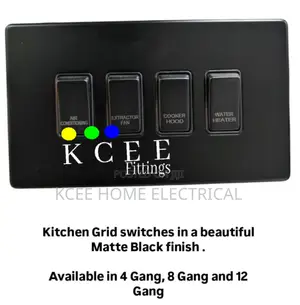 8 Gang Grid Switch - Premium Modular Control Panel