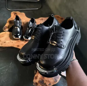 Premium Quality Fury Pumped Metal Head Derby Shoes