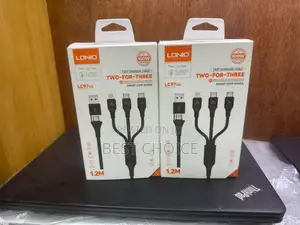 100w 2 in 3 Fast Charging Data Cable