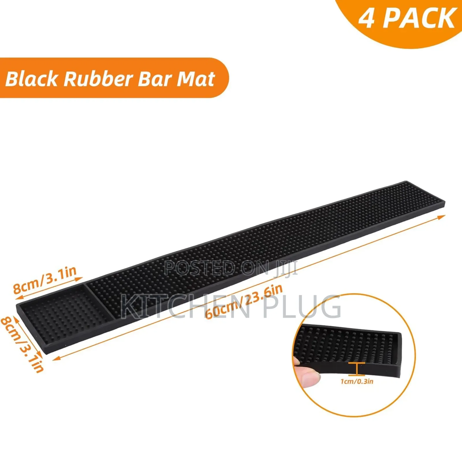 Rubber Bar Mats (60*8)Cm