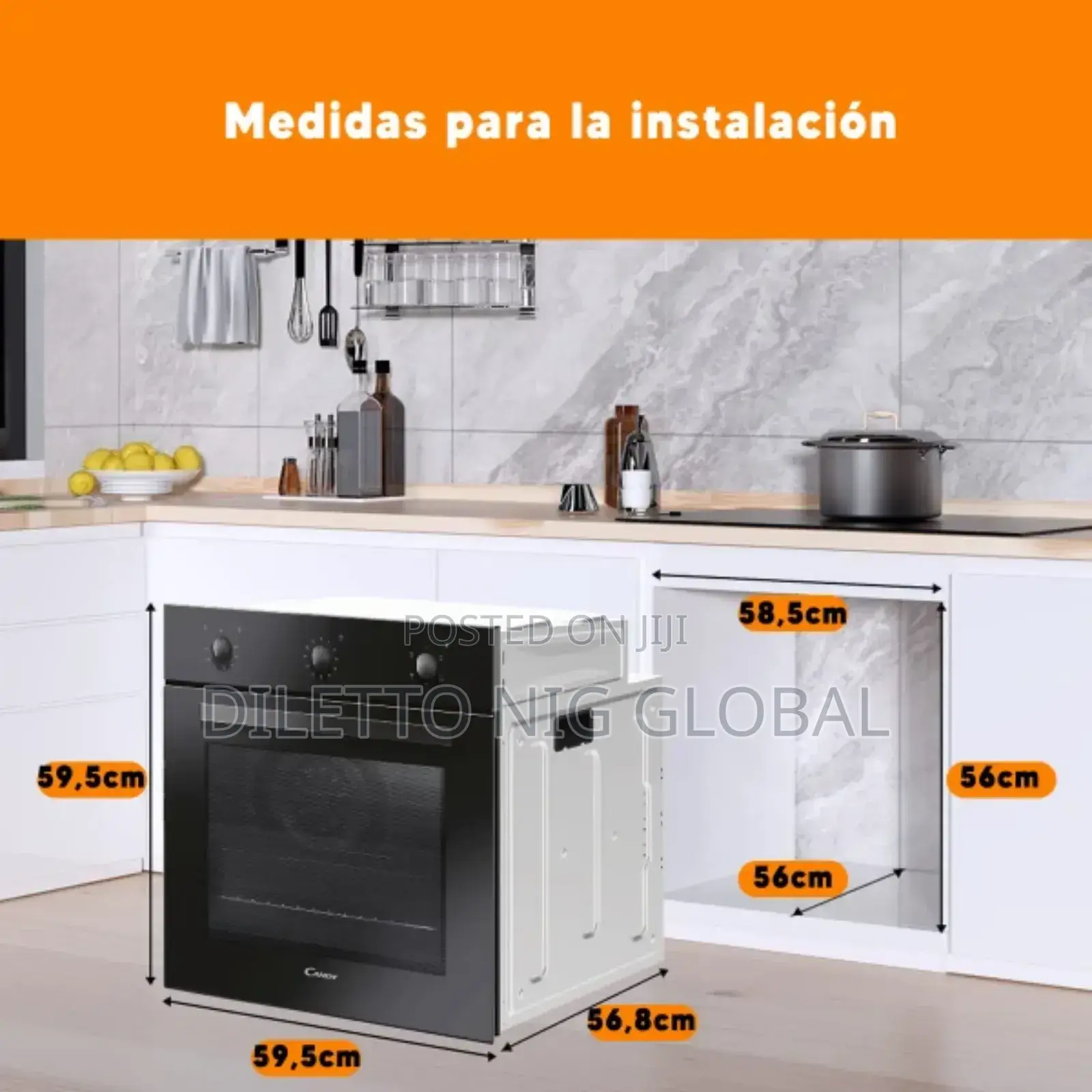 Candy Electric Ventilated Oven, Energy Class A, 65 Litres