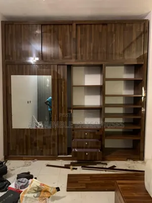 Wooden Wardrobe With Shelves