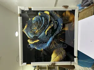 Blue Rose Acrylic Stoned Art 90*90cm