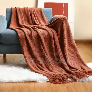 Burnt Orange Color Sofa Throw 182*120cm