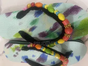 Colorful Beaded Slippers