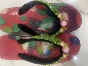 Colorful Beaded Slippers