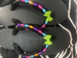 Colorful Beaded Slippers