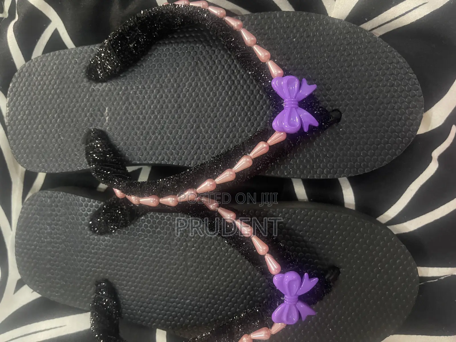 Colorful Beaded Slippers