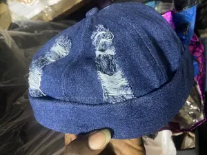 Denim Faceless Beanie/ Watermelon Cap