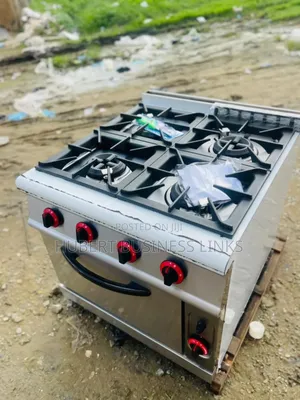 Industrial Gas Cooker 4burner Withoven