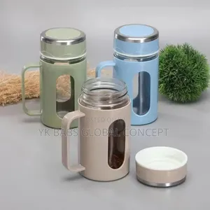 Double-Walled Glass Tea Cups With Handles