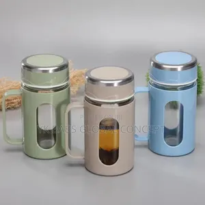 Double-Walled Glass Tea Cups With Handles
