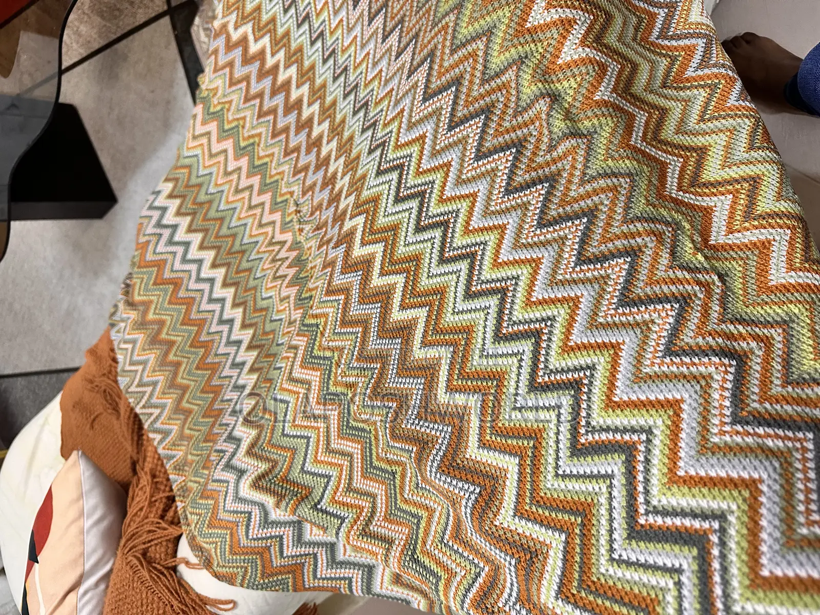 Knitted Sofa Throw