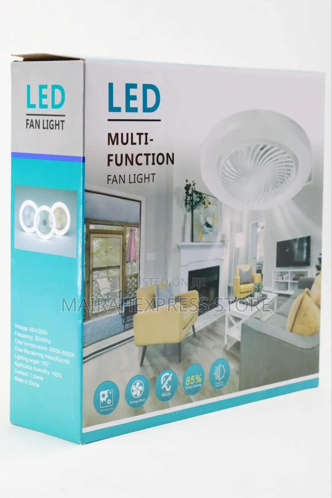 Smart Ceiling Fan With Led Light Remote Control