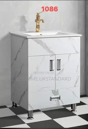 Photo - Marble Bathroom Vanity Cabinet