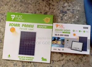 100w FJC Solar Flood Light Comes With Single Panel