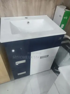 Bathroom Vanity With Integrated Sink.