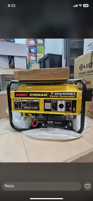 Sumac Frimec Generato 4000es 4.5kva Two Years Warranty