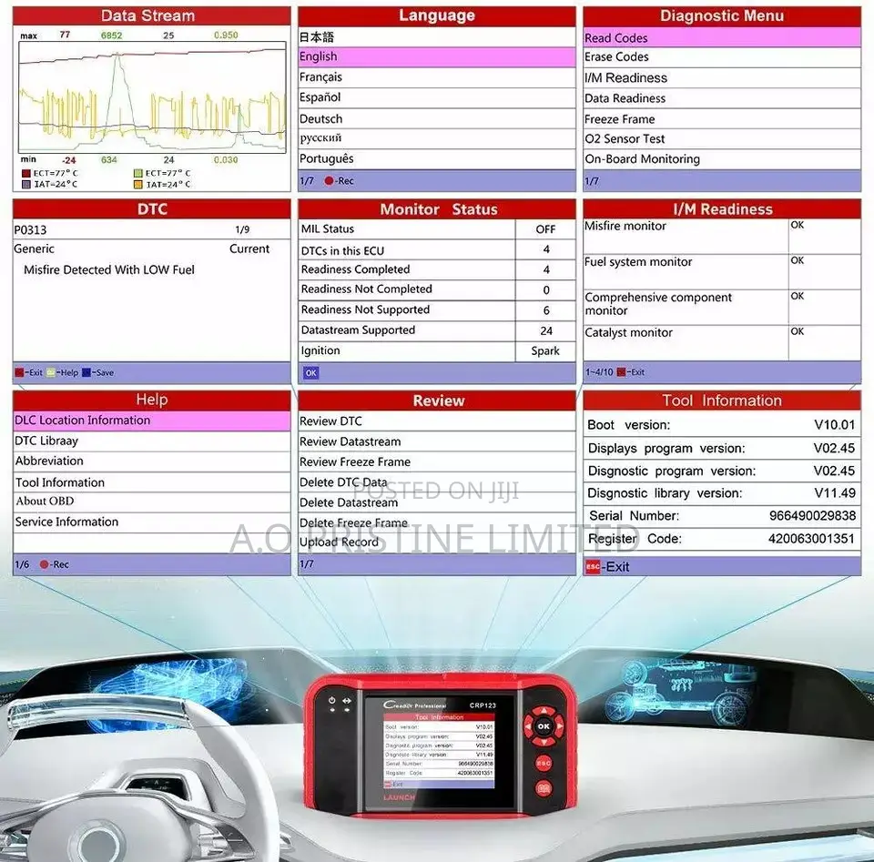 Launch Creader 123 Professional Car Scanner