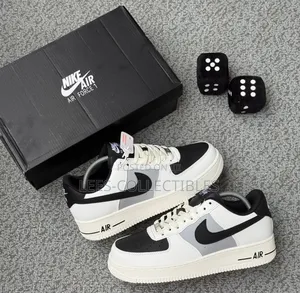 Nike Af1 Cream Black Sneakers