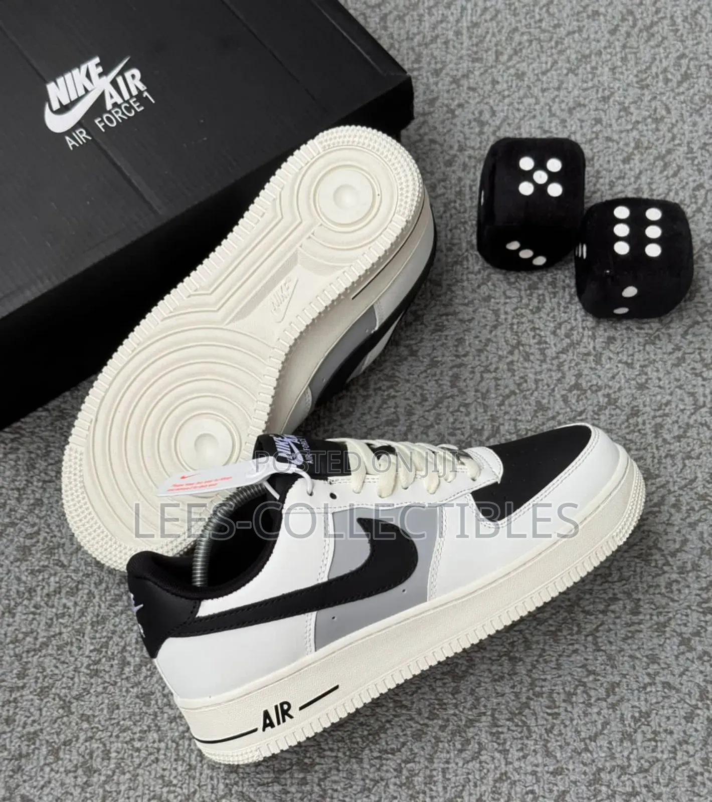 Nike Af1 Cream Black Sneakers