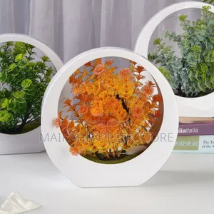 Artificial Bonsai Tree With Lights in Circular/Orb Display