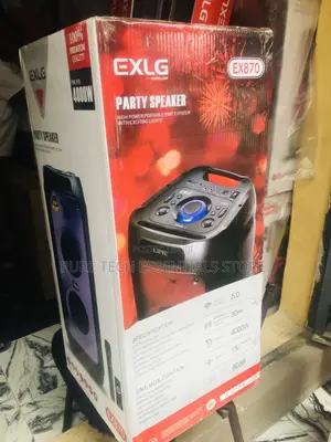 New Exlg 4000watt Party Speaker With Microphone