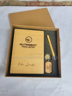 Wooden Diary, Pen and Key Holder