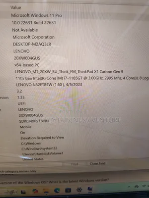 Laptop Lenovo ThinkPad X1 Carbon 16GB Intel Core I7 SSD 512GB