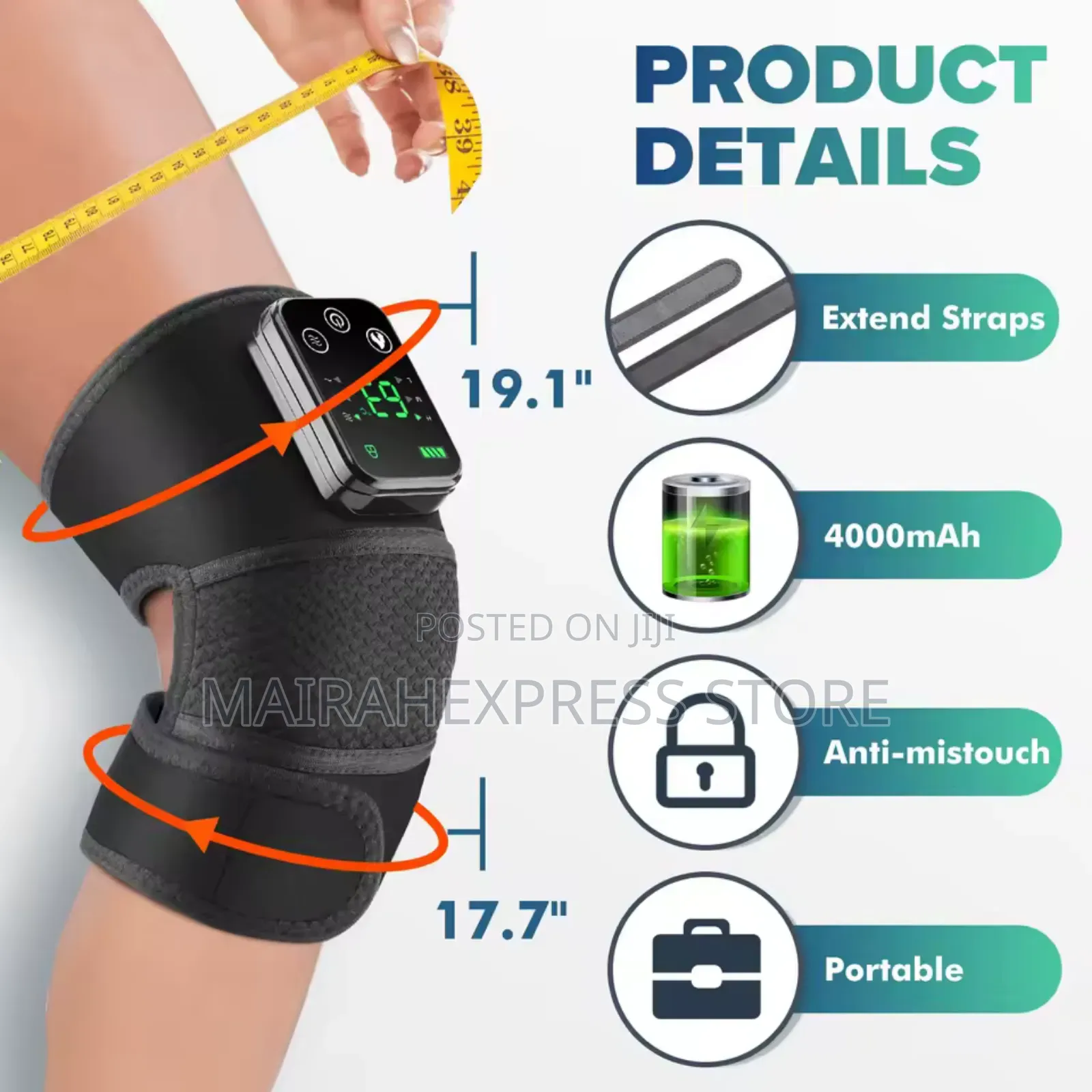 Rechargeable Heat Knee Massage Pad