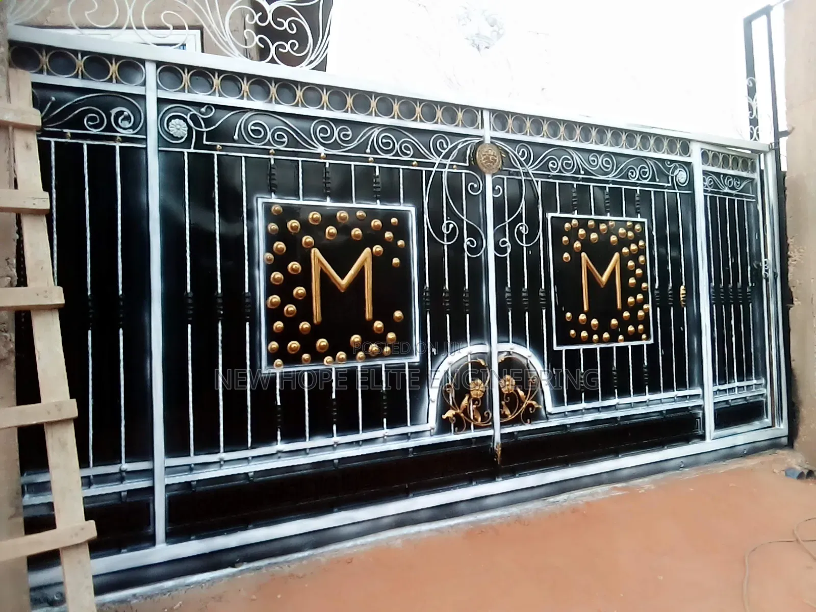 New Wrought Iron Gate