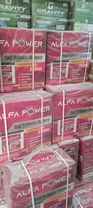 Alfa Power Tubular Battery 220ah-12v Available in Stock Now"