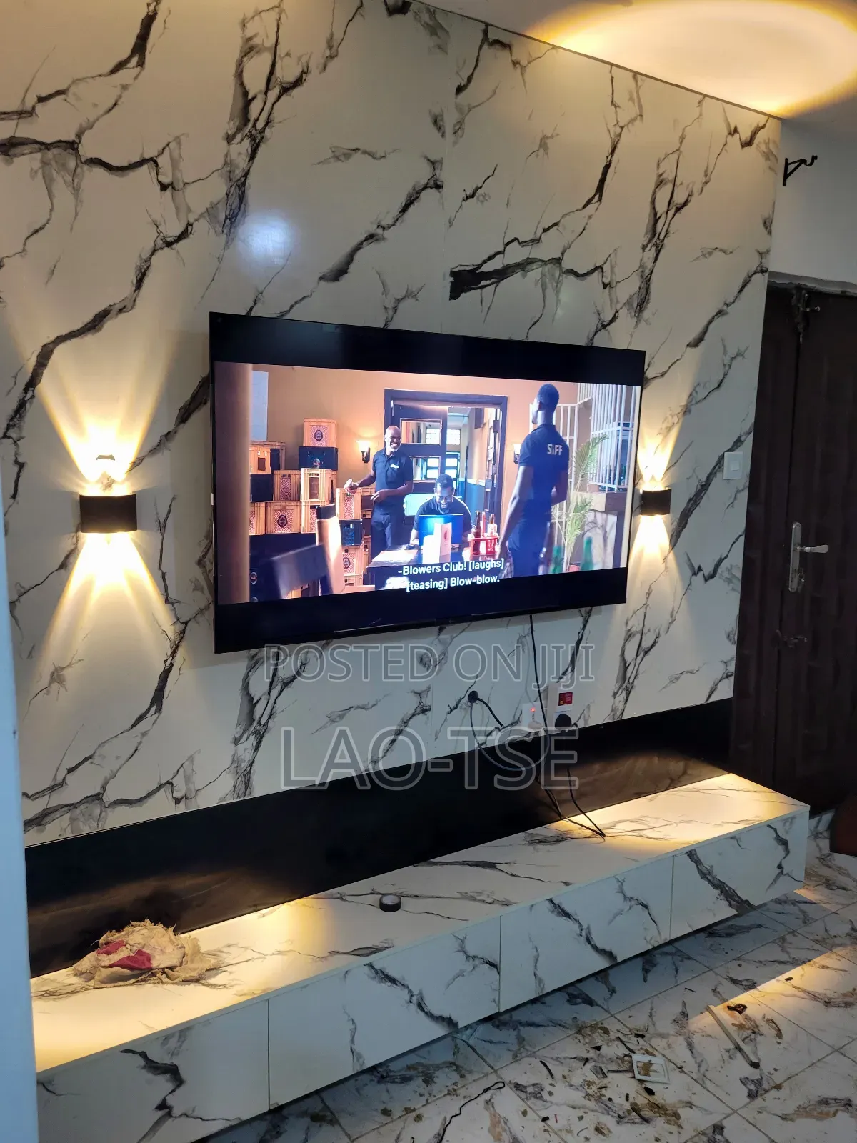 Be Spoke Tv Console. Minimalist Type Tv Console.