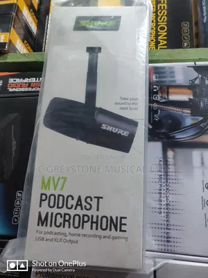 Podcast Shure Mic Mv7
