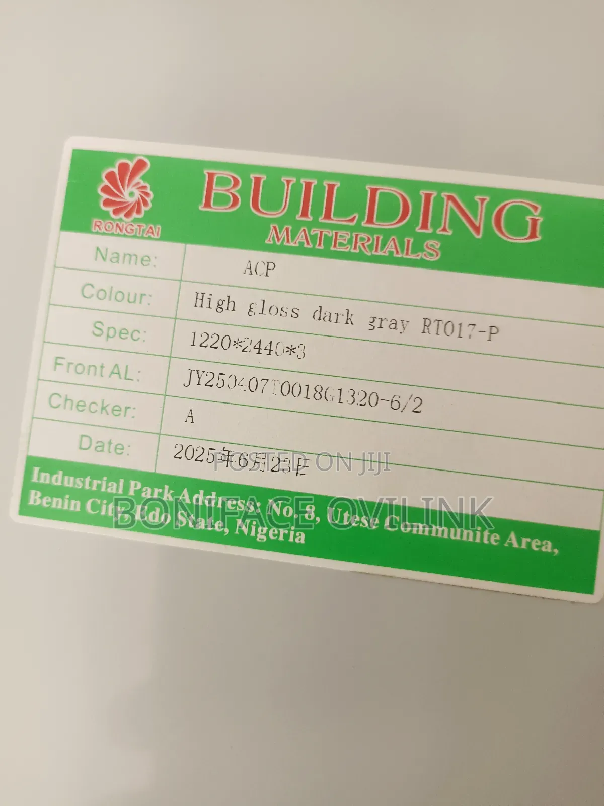 Aluminum Composite Panel 4ft×8ft×3mm ( All Colour Available