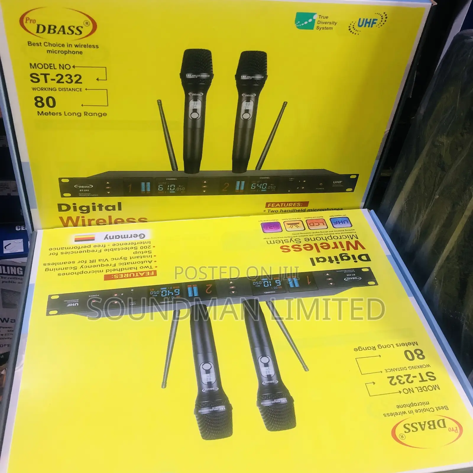 Original Pro Dbass Digital Wireless Microphone System