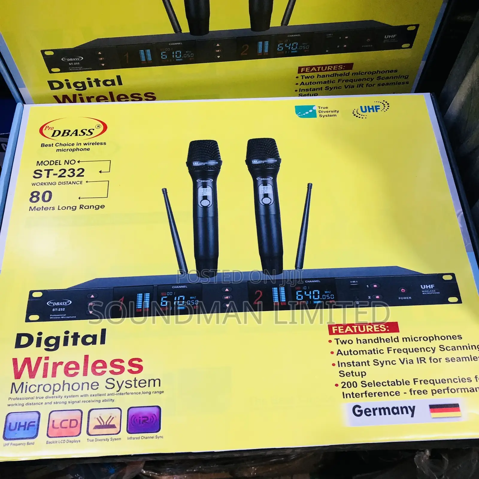 Original Pro Dbass Digital Wireless Microphone System