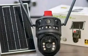 Solar CCTV Motion Tracking 3 Lens Camera