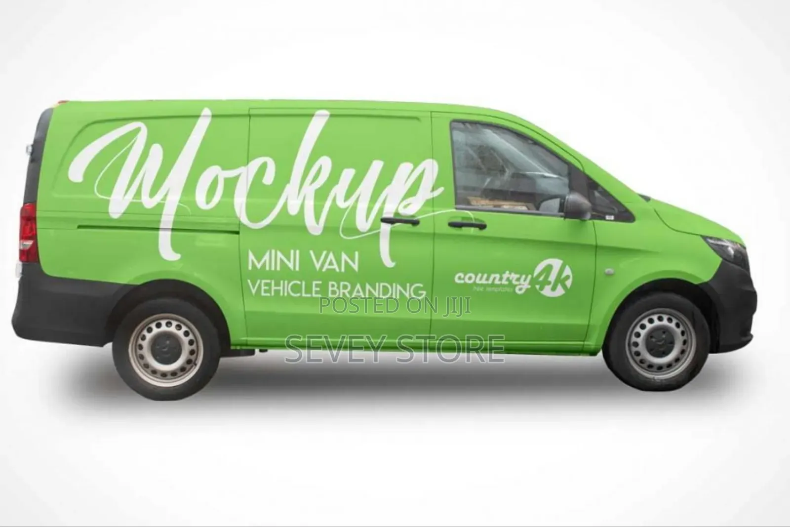 Van Cargo Mockup PSD - Branding