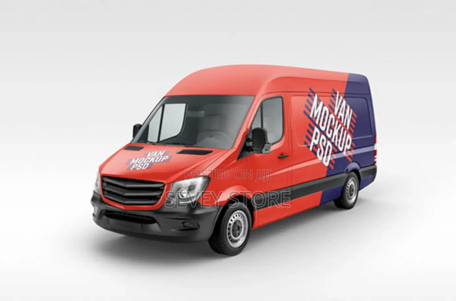Van Cargo Mockup PSD - Branding