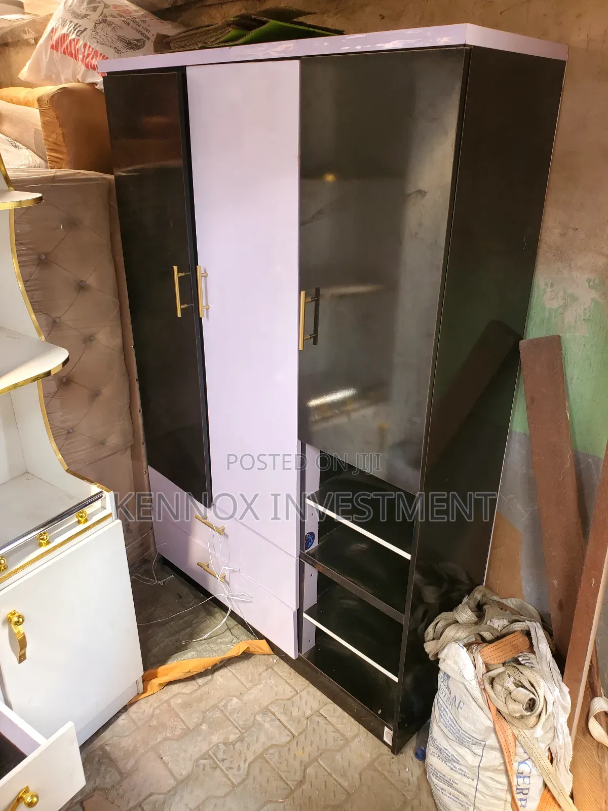 3ft by 6ft Multicolored Wardrobe