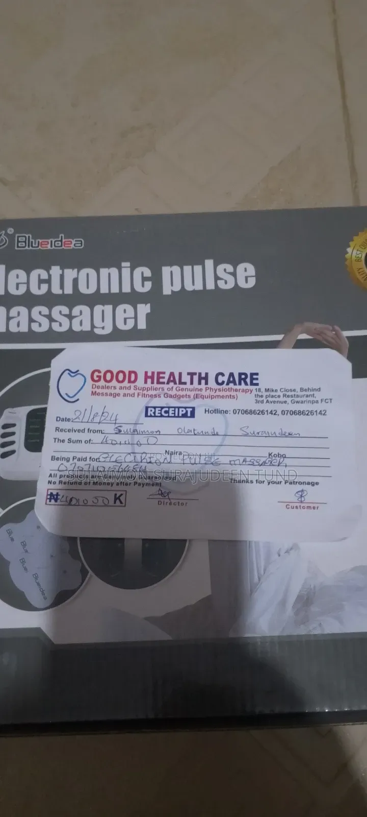 Blueidea Electronic Pulse Massager