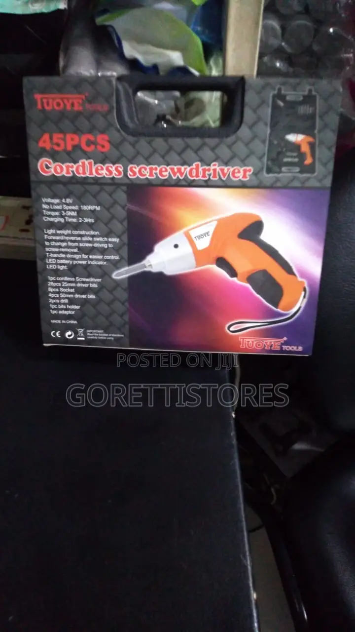 45 Pieces Cordless Screwdriver