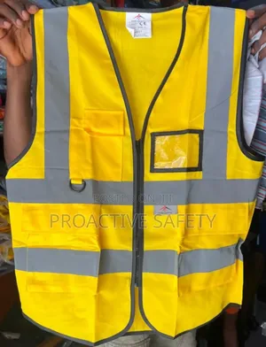 Yellow Reflective Vest With Pocket