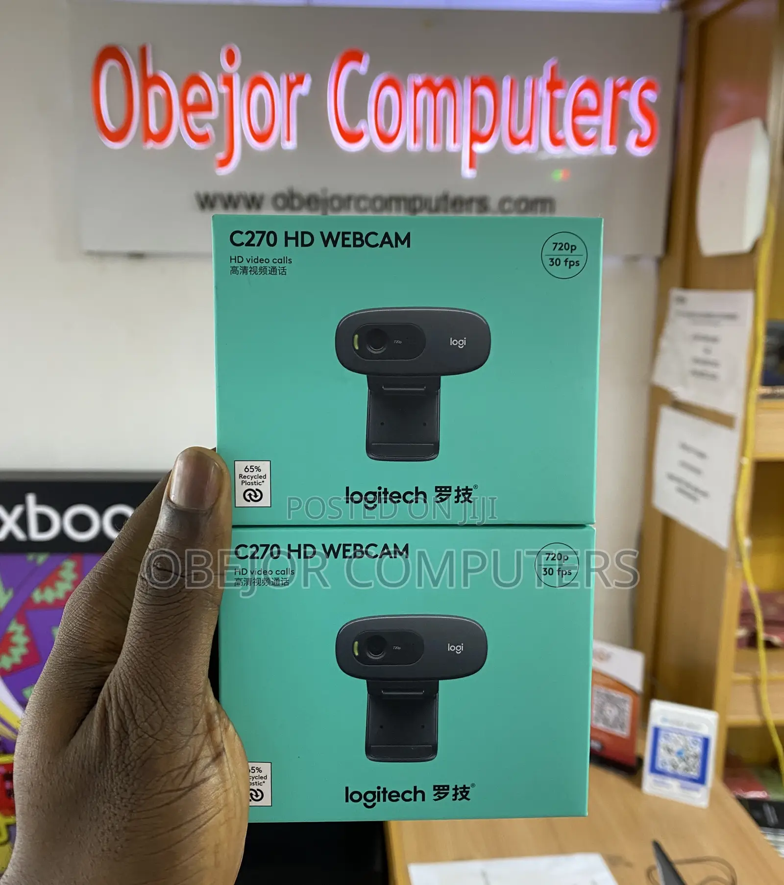 Logitech C270 Hd Webcam, 720p, Widescreen Hd Video