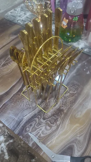 Golden Cutlery Set.