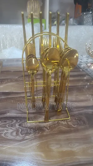 Golden Cutlery Set.