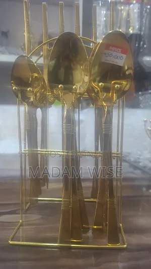 Golden Cutlery Set.