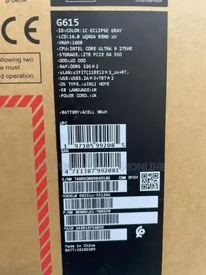 New Laptop Asus ROG Strix G16 G614 64GB Intel Core Ultra 9 SSD 2T