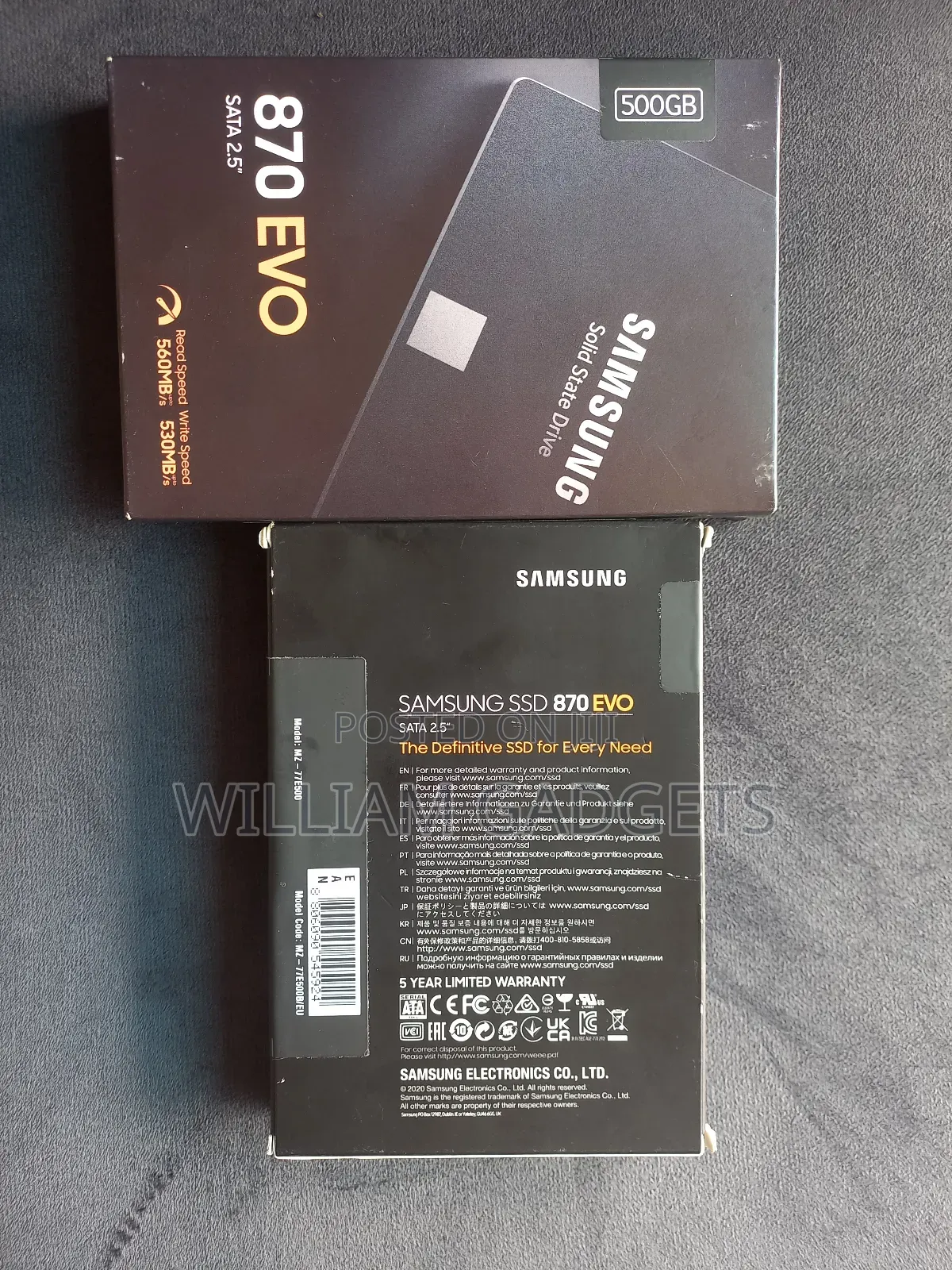 Samsung 870 Evo SSD 500gb Hard Drive